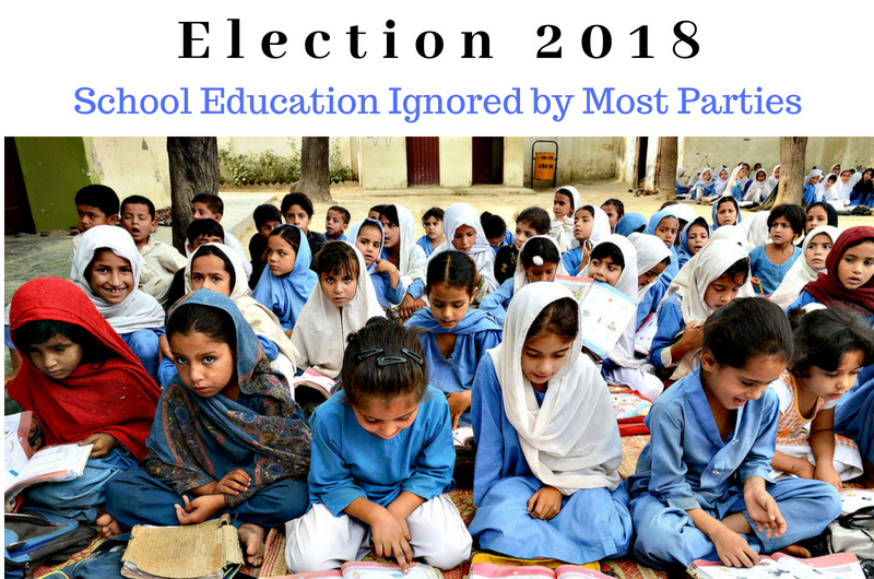 School Education Ignored by Most Parties for the Upcoming 2018 Election