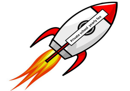 Priavte School Fees Rising at the Speed of a Rocket!